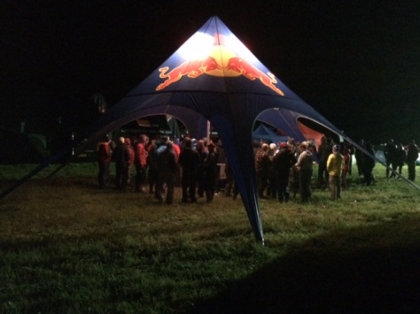 The Red Bull Tent At Prize Giving